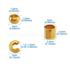 Brass Crimp Beads&nbsp;KK-TA0007-57