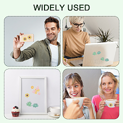 8Pcs 8 Styles Flower & Butterfly UV Transfer Sticker for Glass Cup&nbsp;DIY-CN0003-01B