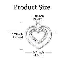 Alloy with Crystal Rhinestone Pendants&nbsp;ALRI-YW0001-21