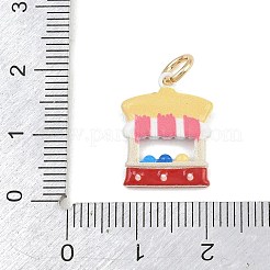 Amusement Park Brass Enamel Pendants&nbsp;KK-CBA7736-01G