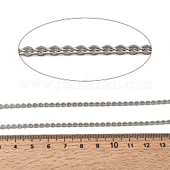 304 Stainless Steel Flat Round Link Chains&nbsp;CHS-K026-01B-P
