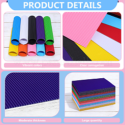 120Pcs Corrugated Cardboard Sheets Pads&nbsp;DIY-WA0001-28