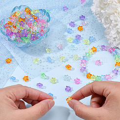 320Pcs 8 Colors Transparent Acrylic Beads&nbsp;MACR-PA0001-25