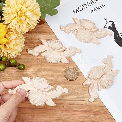 Wood Carved Appliques&nbsp;DIY-WH0032-28