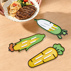 3Pcs 3 Styles Silicone Vegetable Pot Lid Storage Mat&nbsp;AJEW-CP0012-16B