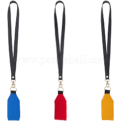 3Pcs Alloy Neoprene Keychains&nbsp;KEYC-GF0001-28A