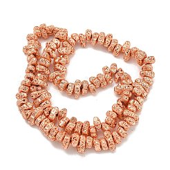 Electroplated Natural Lava Rock Beads Strands&nbsp;G-I360-U01-03