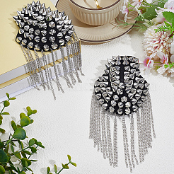 Vintage Iron Tassel Epaulette&nbsp;AJEW-CY0002-76P