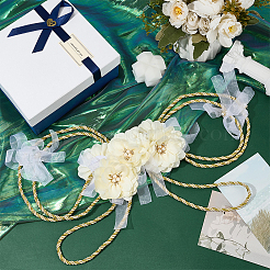 Polyester Cord Wrist Corsages for Wedding&nbsp;HJEW-OC00253