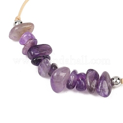 12Pcs 12 Style Natural & Synthetic Mixed Gemstone Chips Braided Bead Bracelets Set for Women&nbsp;BJEW-JB09333