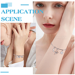 10Pcs Fashion 304 Stainless Steel Cuff Bangles Set&nbsp;BJEW-SC0001-20