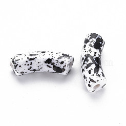 Opaque Spray Painted Acrylic Beads&nbsp;MACR-S372-001F-B04