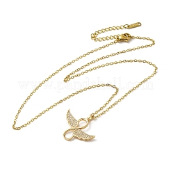 Brass Rhinestone Pendant Necklaes&nbsp;NJEW-M210-03G