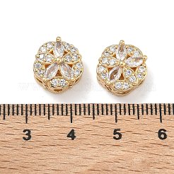 Brass Micro Pave Cubic Zirconia Pendants&nbsp;KK-B172-14G-03