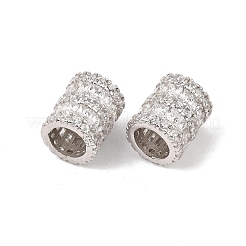 925 Sterling Silver Micro Pave Clear Cubic Zirconia Beads&nbsp;SE-CBAF1B2-16C-P