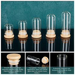 10Pcs 5 Style Transparent Glass Bottle&nbsp;AJEW-PH0011-40