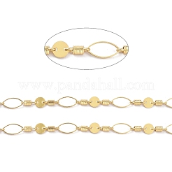 Brass Flat Sequin Chains&nbsp;CHC-D028-07G