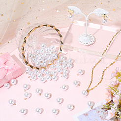 100Pcs ABS Plastic Pearl Pendants&nbsp;FIND-BM0001-39B-KCG