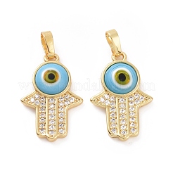 Brass Micro Pave Cubic Zirconia Pendants&nbsp;ZIRC-F136-02G-02