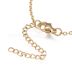 Brass Micro Pave Clear Cubic Zirconia Pendant Necklaces&nbsp;NJEW-R256-07