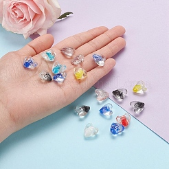 20Pcs Handmade Luminous Lampwork Beads&nbsp;LAMP-YW0001-04