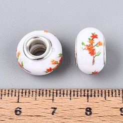 Opaque Resin European Beads&nbsp;RPDL-T004-01Q