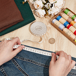 10 Yards Printed Ruler Polyester Ribbon&nbsp;OCOR-WH0070-147