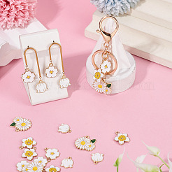 20Pcs 4 Styles Alloy and Enamel Pendants&nbsp;ENAM-TADJ0001-03