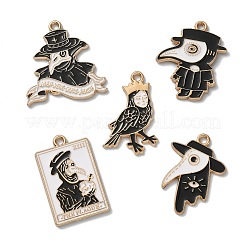 25Pcs 5 Styles Gothic Alloy Pendant&nbsp;ENAM-CJ0004-96