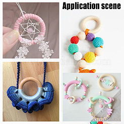 Wood Linking Rings&nbsp;WOOD-WH0131-70A