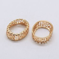 Brass Sew on Prong Settings&nbsp;KK-E753-01LG-13x18