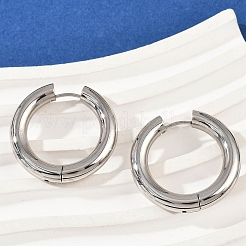 202 Stainless Steel Polishing Hoop Earrings&nbsp;EJEW-M106-02P-07