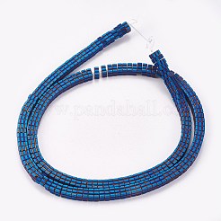 Electroplated Non-magnetic Synthetic Hematite Beads Strands&nbsp;G-P367-F07