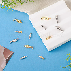12Pcs 4 Styles Rack Plating Brass Pendants&nbsp;KK-TA0003-38