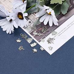 Tibetan Style Alloy Pendants&nbsp;TIBEP-MSMC021-46AS-RS