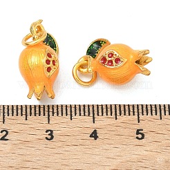 Alloy Enamel Fruit Pendants&nbsp;ENAM-B037-11G-02