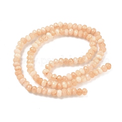 Dyed Natural Malaysia Jade Rondelle Beads Strands&nbsp;G-E316-2x4mm-01