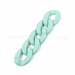 Opaque Spray Painted Acrylic Linking Rings&nbsp;LS-OACR-T024-01-I09
