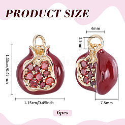 Brass Enamel Charms&nbsp;KK-WH0062-264