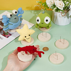 Wooden Crochet Doll Base Support Rack&nbsp;WOOD-WH0131-20C
