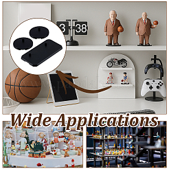 100Pcs 2 Styles PC Plastic Action Figure Display Pedestals&nbsp;ODIS-NB0001-66B
