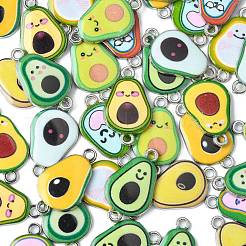 60Pcs 12 Colors Alloy Enamel Connector Charms&nbsp;ENAM-CJ0004-39