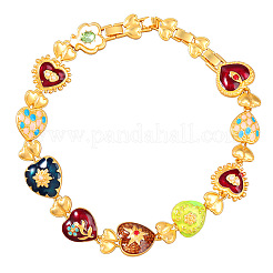 Alloy Enamel Link Necklaces&nbsp;FS-WGF424C-01