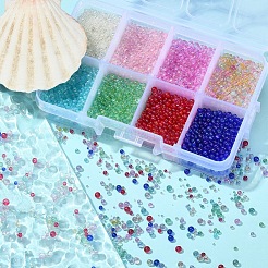 8 Colors DIY 3D Nail Art Decoration Mini Glass Beads&nbsp;GLAA-YW0001-36