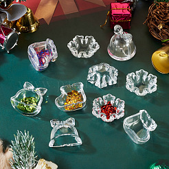 12Pcs 3 Styles Christmas Theme Transparent Acrylic Beads&nbsp;TACR-TA0001-76