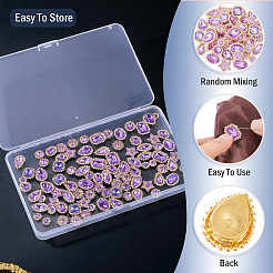 100Pcs Teardrop/Heart/Star Sew on Rhinestones&nbsp;FIND-TA0006-69C