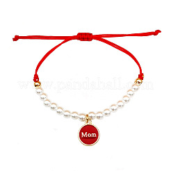 Mother's Day Alloy Enamel Charm Bracelets&nbsp;FS-WGE9C02-01