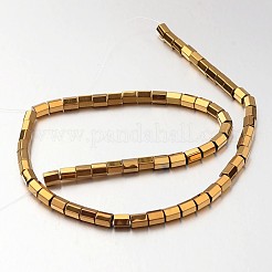 Electroplate Non-magnetic Synthetic Hematite Bead Strands&nbsp;G-F300-38A-03