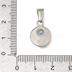 304 Stainless Steel Rhinestone Pendants&nbsp;STAS-A140-05B-P
