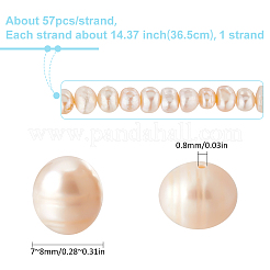 1 Strand Natural Cultured Freshwater Pearl Beads Strands&nbsp;PEAR-SC0001-12
